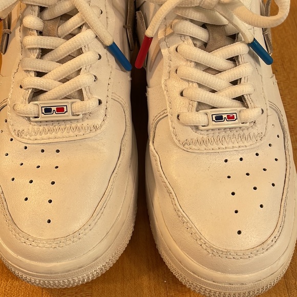 Nike Women Air Force 1 AF1 Jester 3D white mashup - Picture 7 of 11